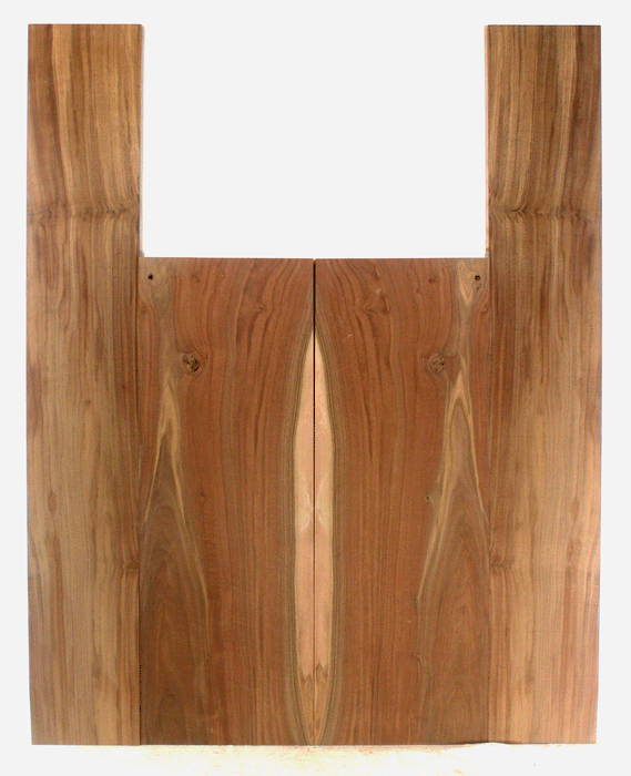 Claro Walnut Acoustic Guitar Back and Sides, Dreadnought Size, Orchard Recovery Eco-friendly, Great Figure, Color, and Contrast (CK08)