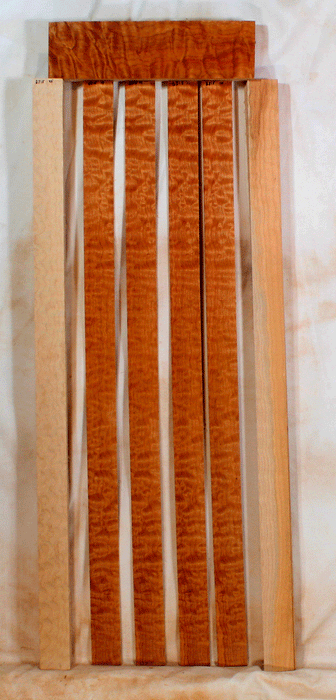 Maple Lute Ribs with Neck