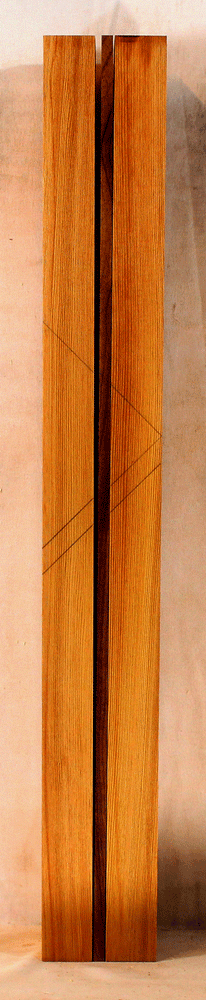 Western Red Cedar and Myrtle Guitar Neck