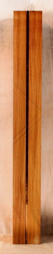 Western Red Cedar and Walnut Guitar Neck