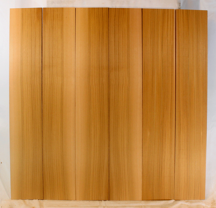 Western Red Cedar Dulcimer Soundboard, Three Sets, Rich and Clear Tones, Old Growth and Eco-friendly (GI66)