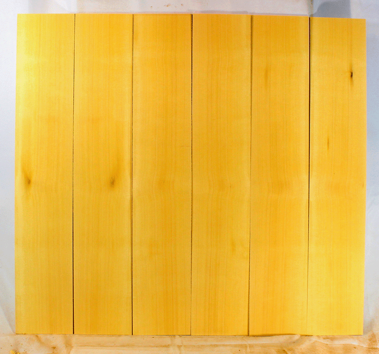 Alaskan Yellow Cedar Dulcimer Soundboard, Three Sets, Salvaged Old Growth, Rich and Full Tone, (GI68)