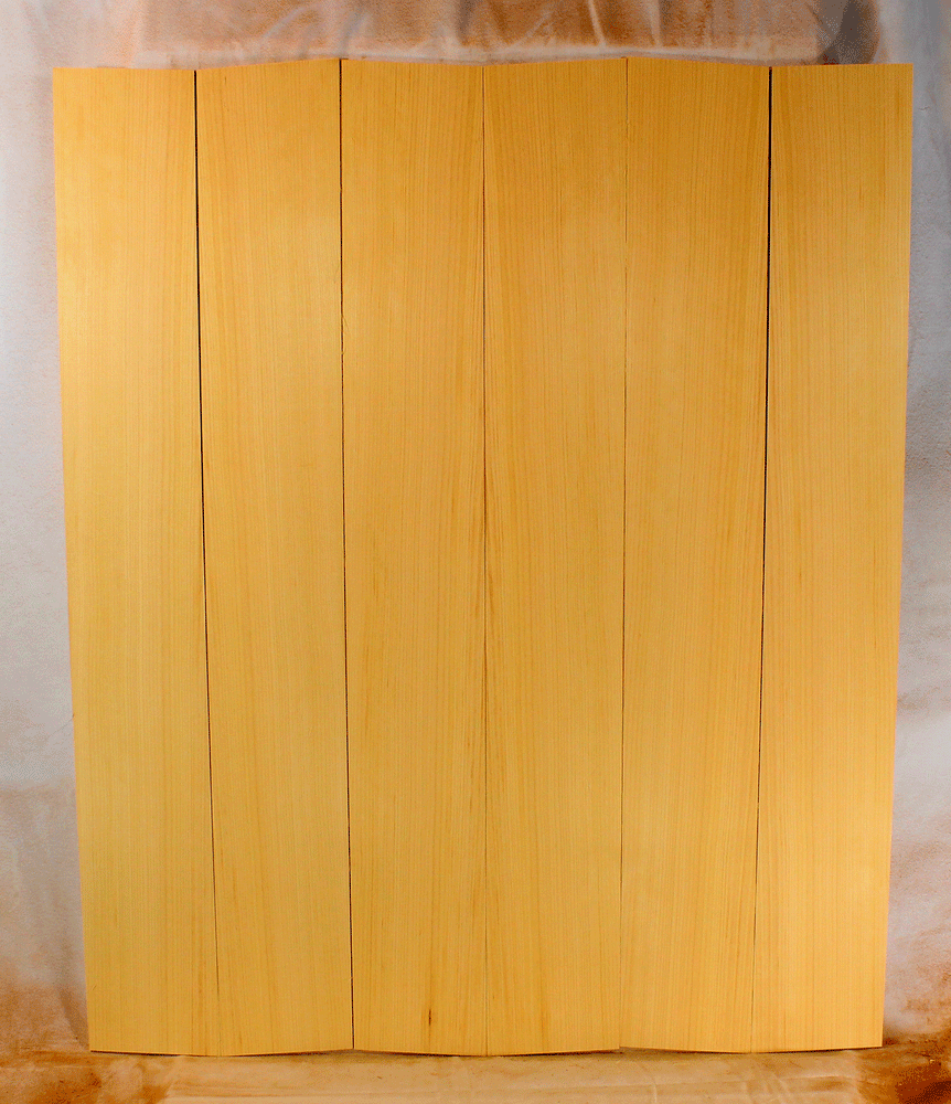 Port Orford Cedar Dulcimer Soundboard, Three Sets, Bright and Expressive Sound, Eco-Friendly, Sustainable Dulcimer Wood (GI86)