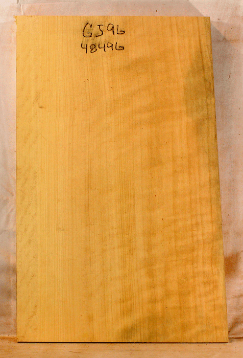 Port Orford Cedar One Piece Solid Body Electric Guitar Body, Light Figure, Eco-friendly  (GJ96)