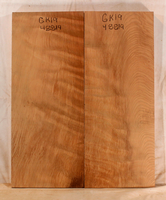 Redwood Electric Solid Body Guitar Body, Figure, Eco-friendly, Salvaged Old Growth (GK19)