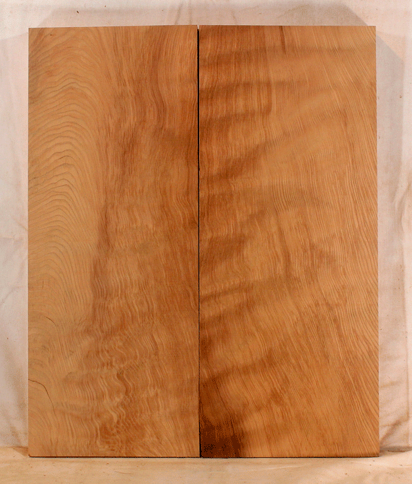 Redwood Electric Solid Body Guitar Body, Figure, Eco-friendly, Salvaged Old Growth (GK19)