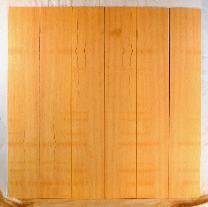 Douglas Fir Dulcimer Soundboard, Three Sets, Old Growth, Tight Grain with Good Tone (GK55)