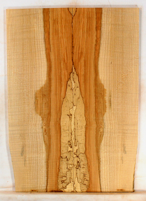 Big Leaf Maple Solid Body Electric Guitar Drop Top, Excellent Color and Contrast, Eco-friendly and Sustainable Guitar Wood, Will Add a Warm and Bright Tone (KK11)