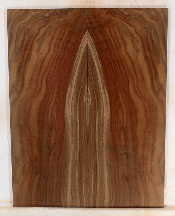Claro Walnut Electric Solid Body Drop Top, add Color, Contrast, and Figure of Claro Walnut to your Guitar (KL06)