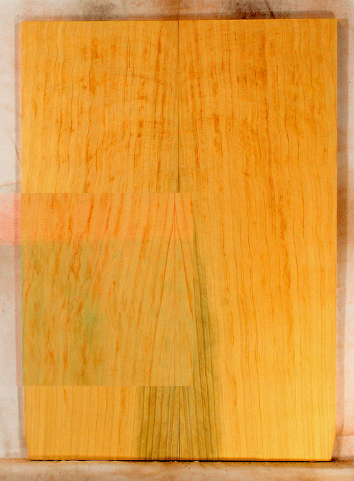 Port Orford Cedar Droptop Solid Body Guitar Top, Bright and Expressive Sound, Eco-Friendly, Sustainable Guitar Wood (KN39)