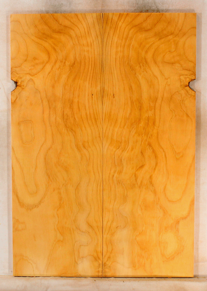 Port Orford Cedar Droptop Solid Body Guitar Top, Bright and Expressive Sound, Eco-Friendly, Sustainable Guitar Wood (KN43)