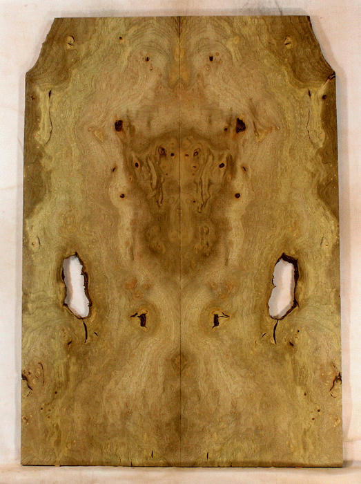 Myrtle Electric Solid Body Droptop Guitar Top, Good Color and Contrast and Burl (KO58)