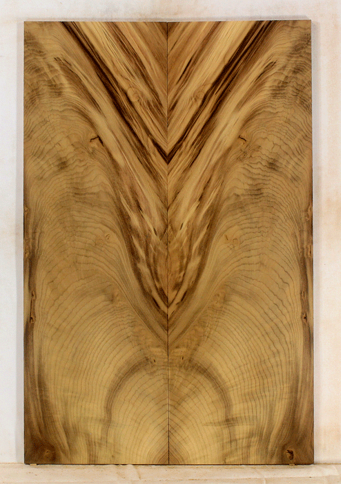 Myrtle Electric Solid Body Droptop Guitar Top, Amazing Color and Contrast and Figure (KP13)