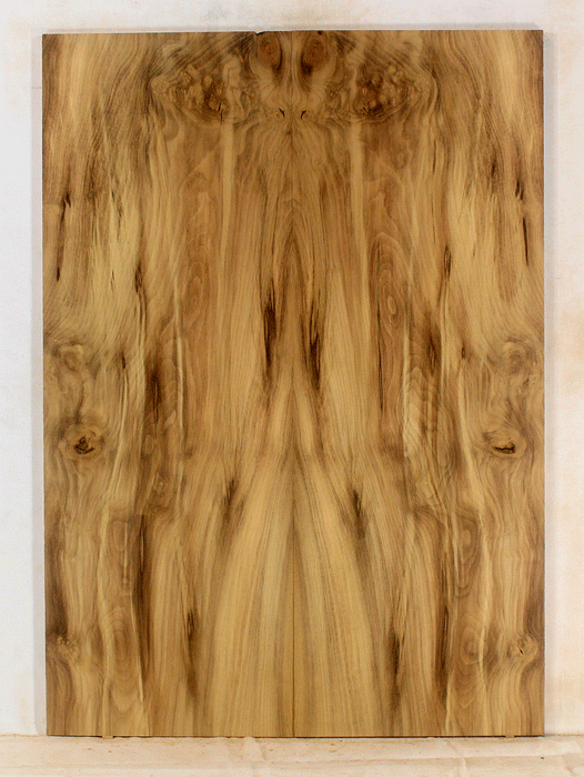 Myrtle Electric Solid Body Droptop Guitar Top, Good Color and Contrast (KP40)