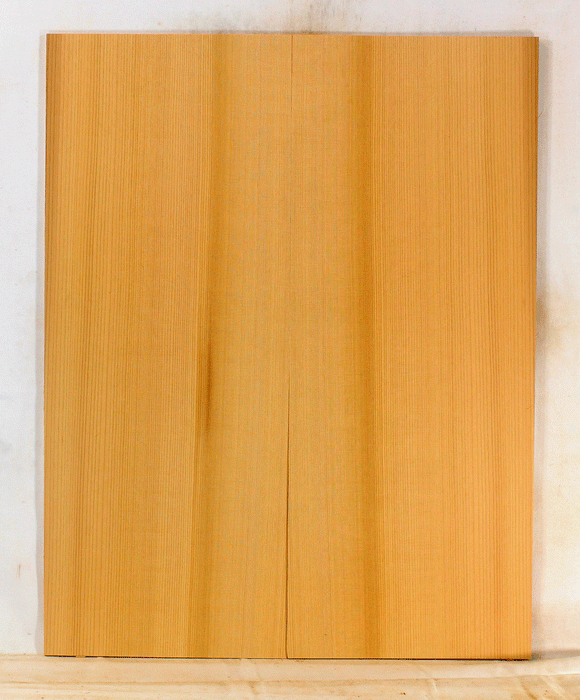 Western Red Cedar Acoustic Guitar Sound Board, Dark and Resonant With Rich Overtones and Clear Bass, Dreadnought Size (KQ04)