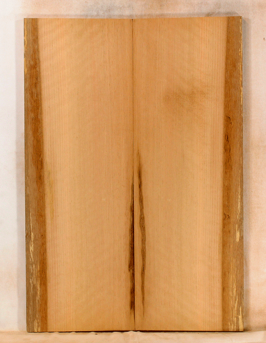 Tan Oak Electric Solid Body Droptop Guitar Fat Top, Good Color and Contrast (KS48)