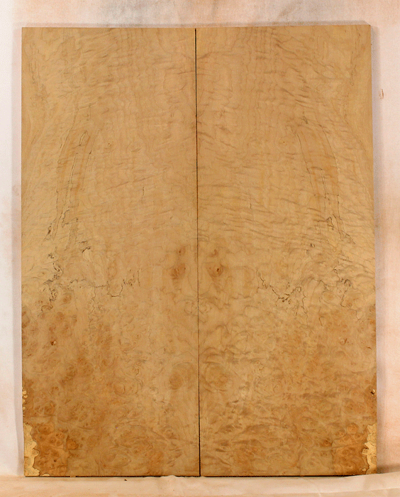 Big Leaf Maple Solid Body Electric Guitar Drop Top, Excellent Color and Contrast, Eco-friendly and Sustainable Guitar Wood, Will Add a Warm and Bright Tone (KS53)