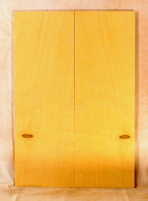 Port Orford Cedar Ukulele Soundboard Baritone Size, Bright and Expressive Sound, Eco-Friendly, Sustainable Guitar Wood (LA10)