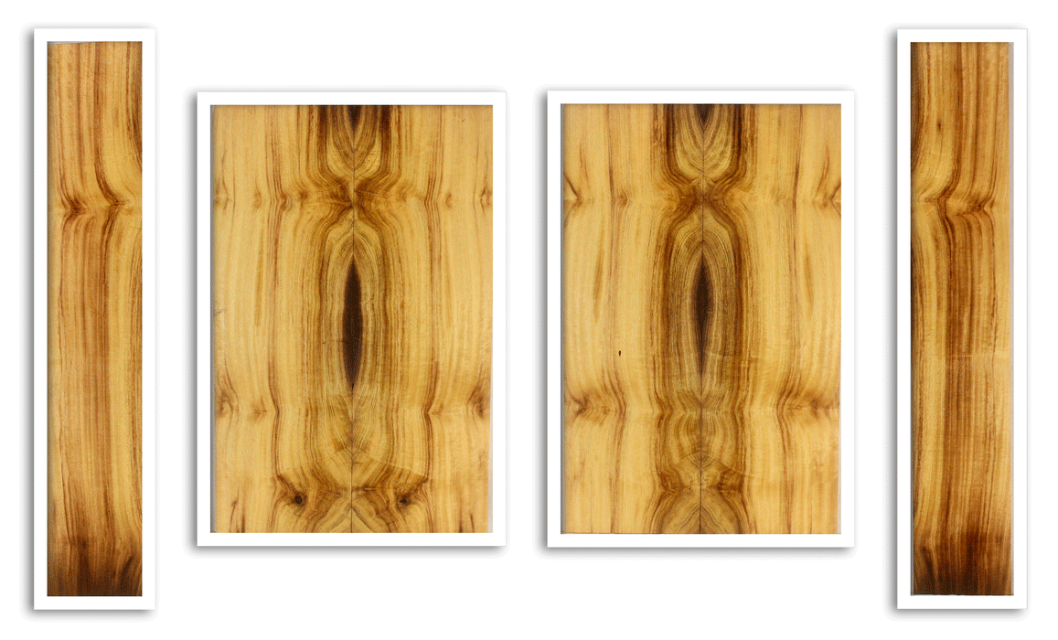 Myrtle Ukulele Top, Back and Sides, Baritone Size, Good Color and Contrast (LA25)