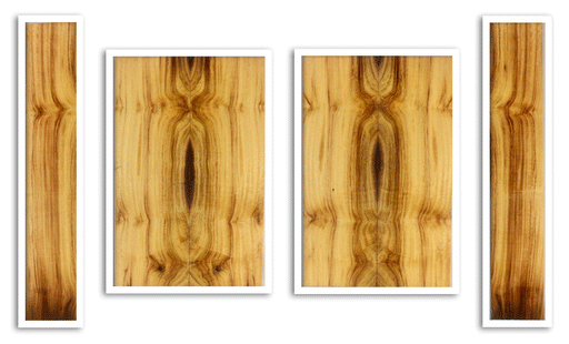 Myrtle Ukulele Top, Back and Sides, Baritone Size, Good Color and Contrast (LA25)