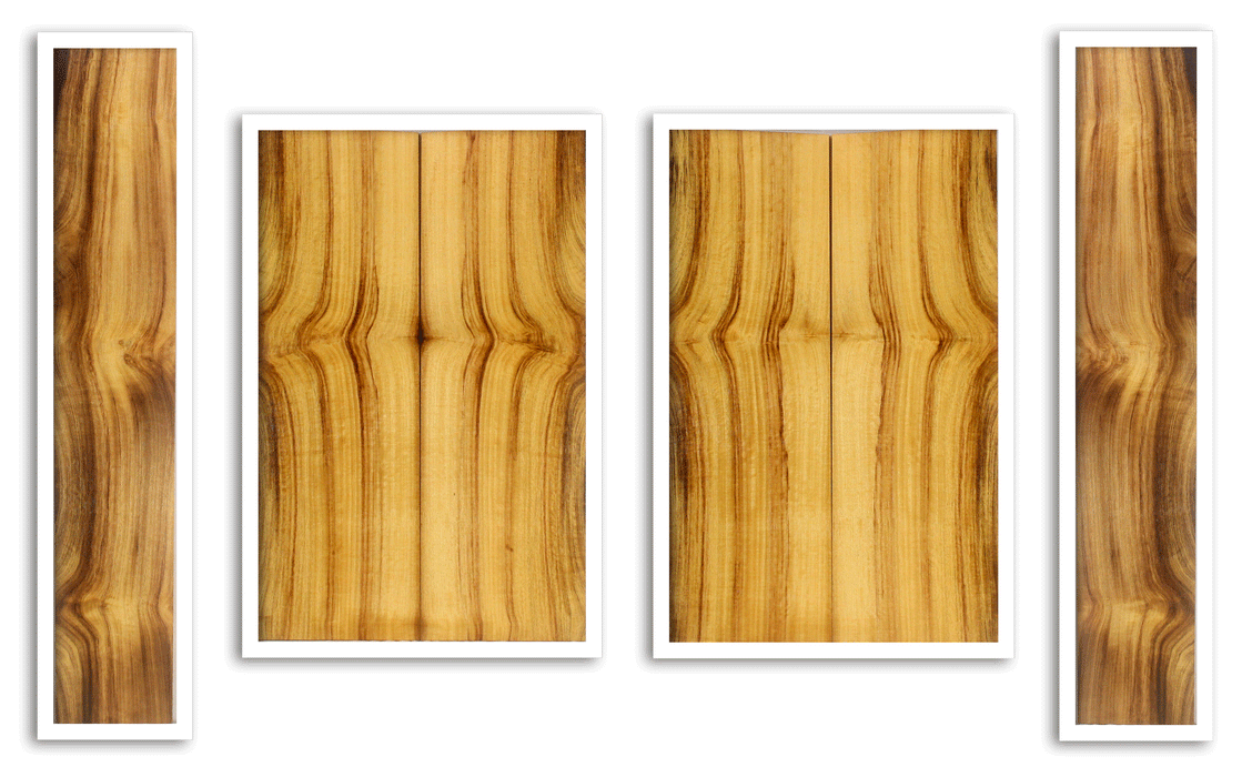 Myrtle Ukulele Top, Back and Sides, Baritone Size, Good Color and Contrast (LA26)