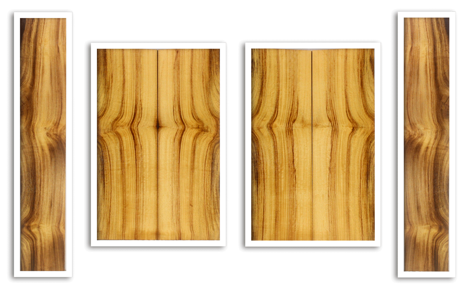 Myrtle Ukulele Top, Back and Sides, Baritone Size, Good Color and Contrast (LA26)