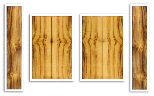 Myrtle Ukulele Top, Back and Sides, Baritone Size, Good Color and Contrast (LA26)