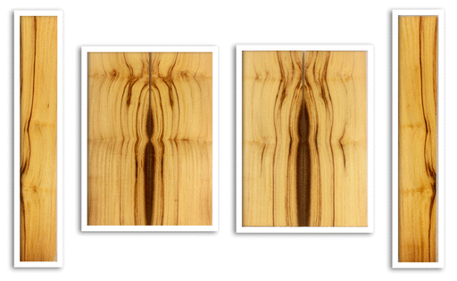 Myrtle Ukulele Top, Back and Sides, Baritone Size, Good Color and Contrast (LA28)