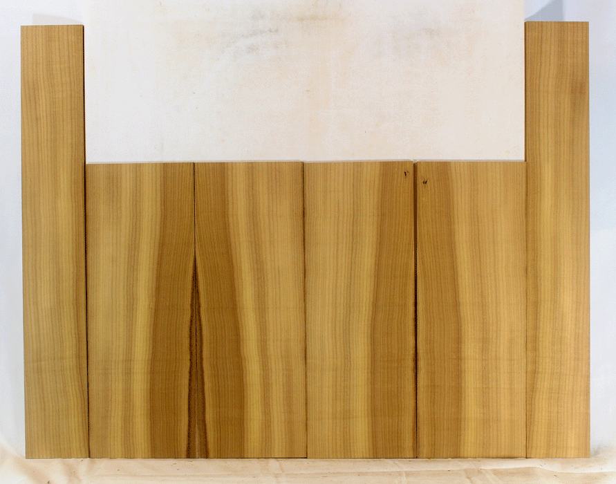 Myrtle Ukulele Top, Back and Sides, Baritone Size, Amazing Color and Contrast and Figure (LA34)