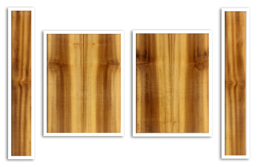 Myrtle Ukulele Top, Back and Sides, Baritone Size, Good Color and Contrast (LA44)