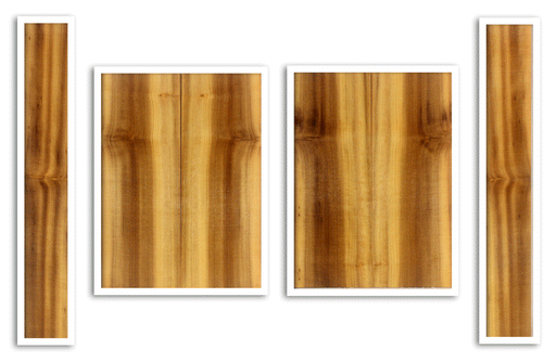 Myrtle Ukulele Top, Back and Sides, Baritone Size, Good Color and Contrast (LA44)