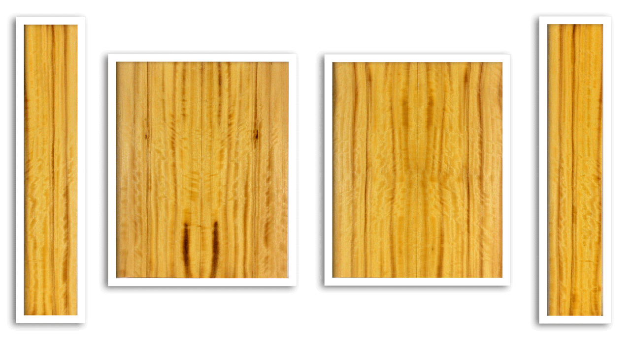 Myrtle Ukulele Top, Back and Sides, Tenor Size, Amazing Color and Contrast and Figure (LA47)