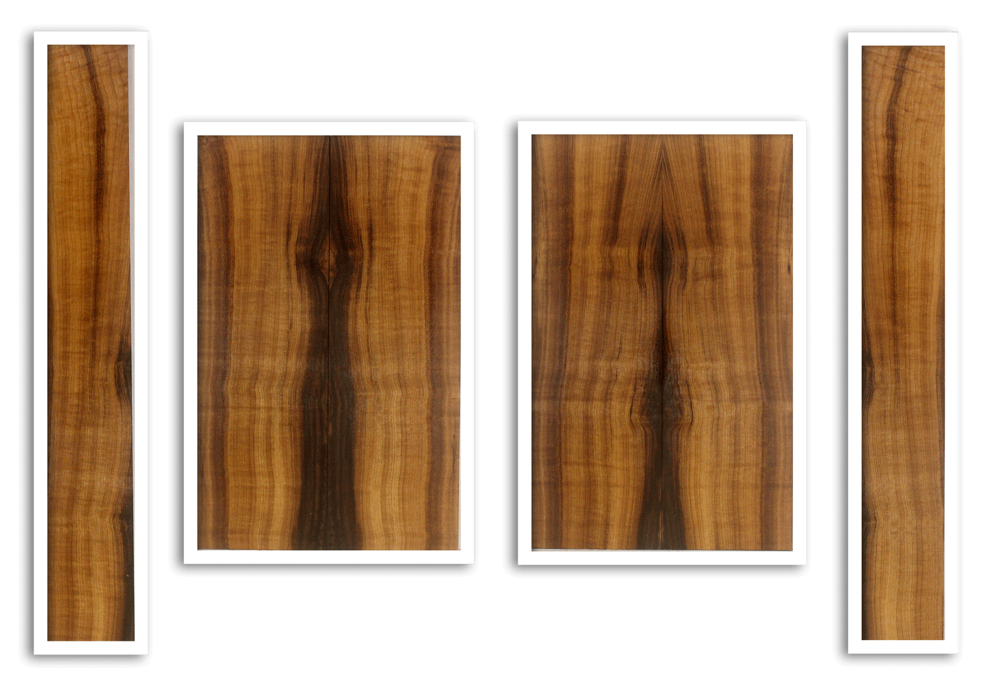 Myrtle Ukulele Top, Back and Sides, Tenor Size, Amazing Color and Contrast and Figure (LA51)