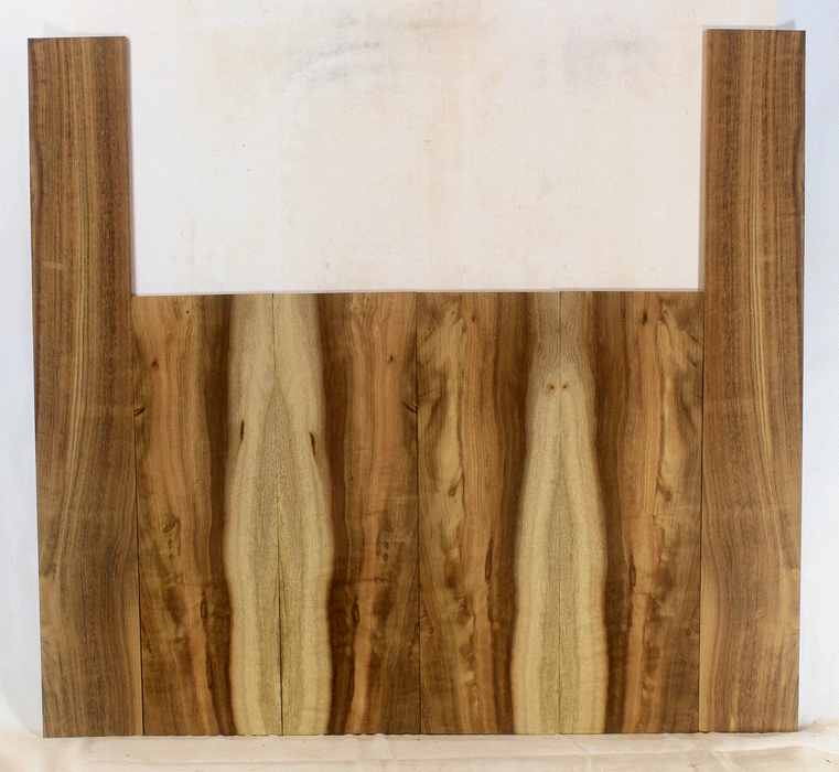 Myrtle Ukulele Top, Back and Sides, Tenor Size, Amazing Color and Contrast and Figure (LA52)