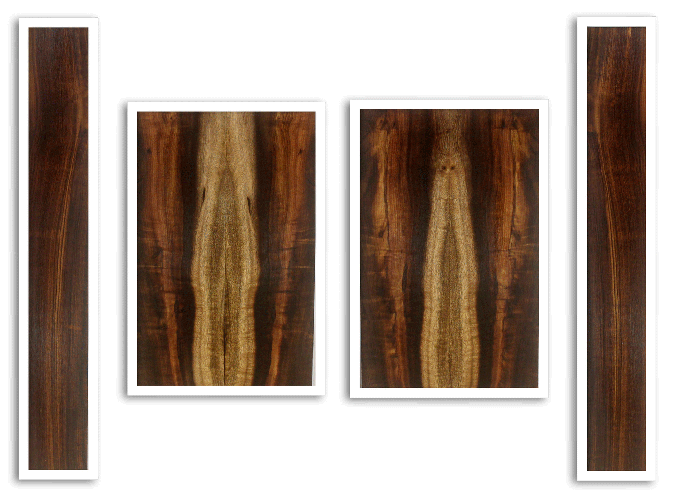 Myrtle Ukulele Top, Back and Sides, Tenor Size, Amazing Color and Contrast and Figure (LA52)