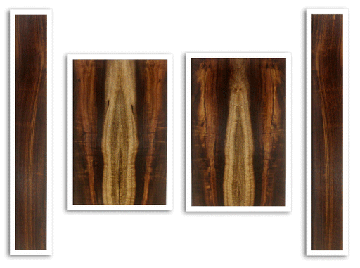 Myrtle Ukulele Top, Back and Sides, Tenor Size, Amazing Color and Contrast and Figure (LA52)