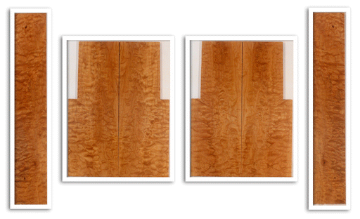 Maple Ukulele Top, Back and Sides