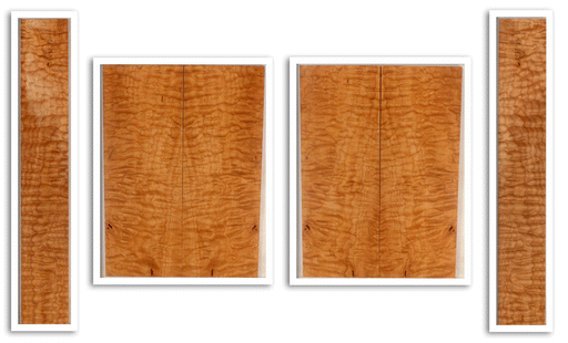 Maple Ukulele Top, Back and Sides