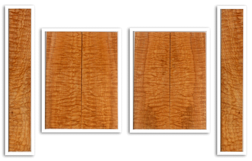 Maple Ukulele Top, Back and Sides