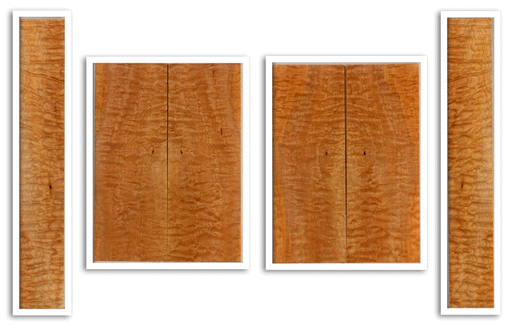 Maple Ukulele Top, Back and Sides