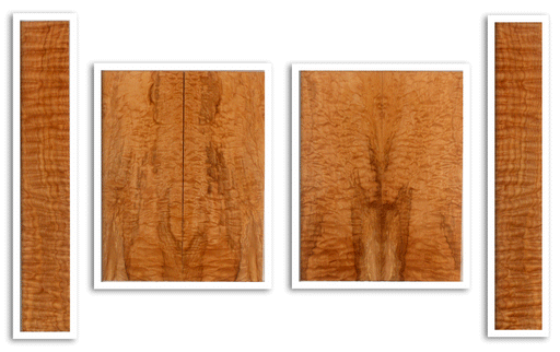 Maple Ukulele Top, Back and Sides