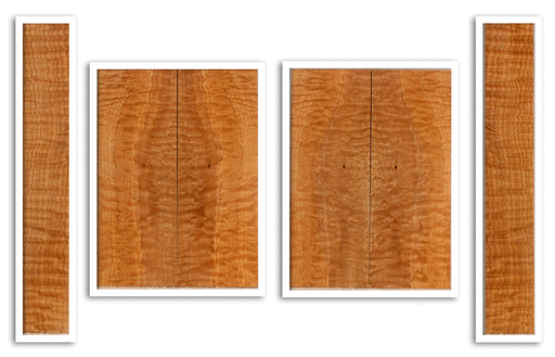 Maple Ukulele Top, Back and Sides