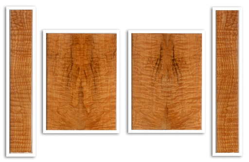 Maple Ukulele Top, Back and Sides