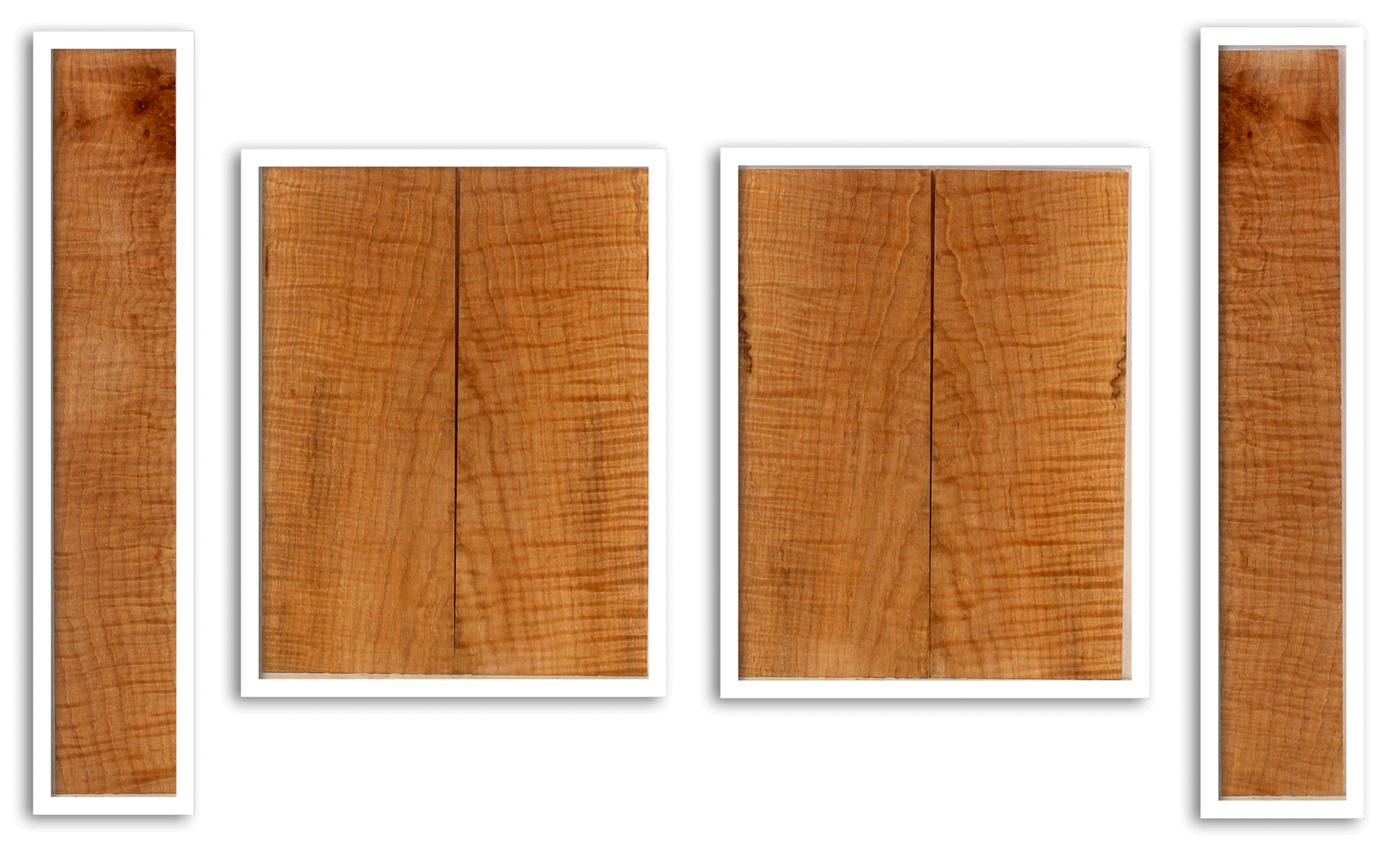 Maple Ukulele Top, Back and Sides