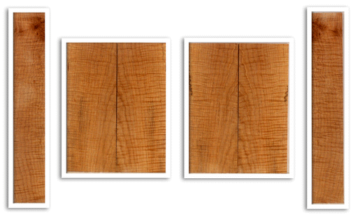 Maple Ukulele Top, Back and Sides