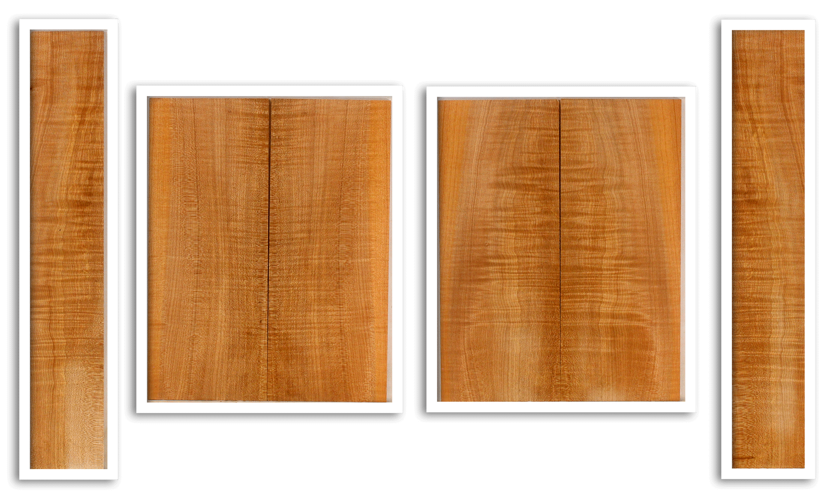 Maple Ukulele Top, Back and Sides