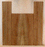 Claro Walnut Ukulele Back and Sides, Baritone Size, Orchard Recovery Eco-friendly, Great Color, Contrast, and Figure (LC25)
