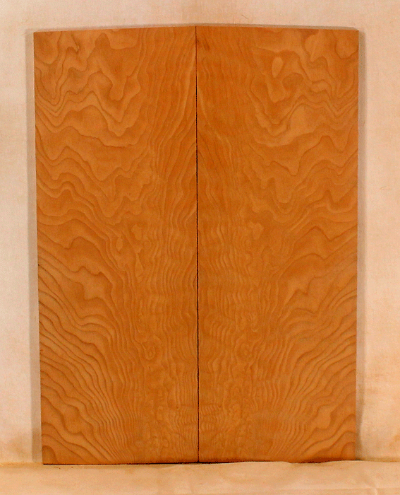 Redwood Ukulele Soundboard, Baritone Size, Figured, Recovered from Trees Cut in the 1890’s and 1900’s, Eco-Friendly (LD47)