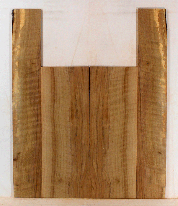 Claro Walnut Ukulele Back and Sides, Baritone Size, Orchard Recovery Eco-friendly, Great Color, Contrast, and Figure (LD72)