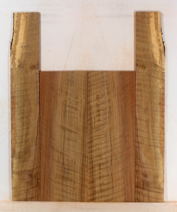 Claro Walnut Ukulele Back and Sides, Baritone Size, Orchard Recovery Eco-friendly, Great Color, Contrast, and Figure (LD73)